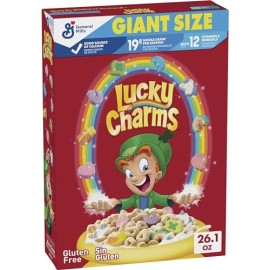 Lucky Charms Gluten Free Breakfast Cereal with Marshmallows 26.1 Ounce Box