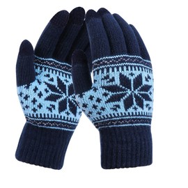 KQueenStar Direct Touch Screen Gloves Women - Ladies Winter Thermal Gloves Knitted Warm Snow Gloves for Women Ladies Outdoor Phone Running Texting
