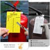 Chunful 101 Pieces Monthly Fire Extinguisher Inspection Tags 2025 to