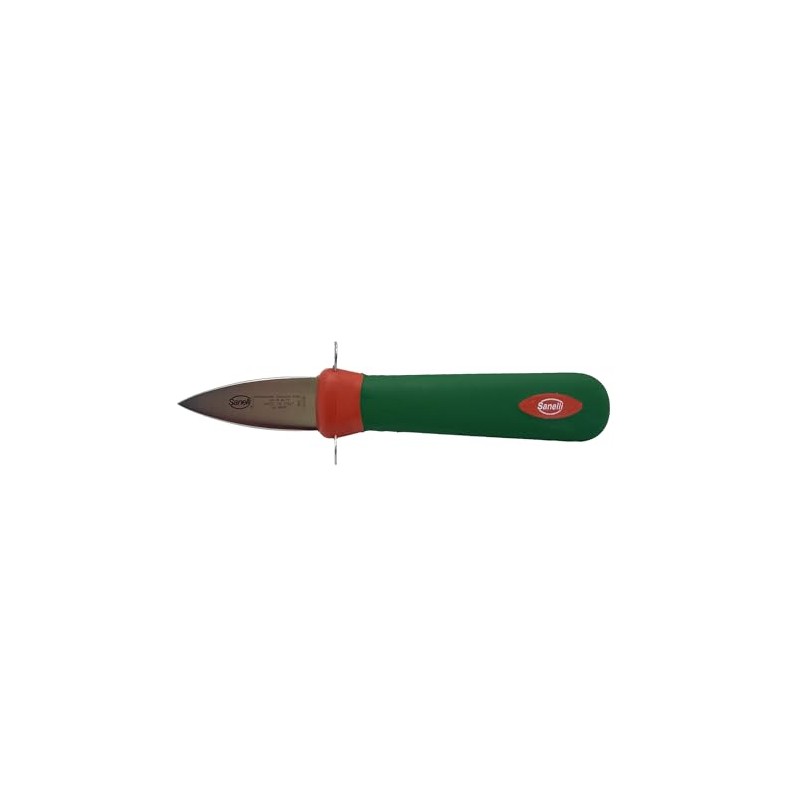 Sanelli Premana Oyster Opener, Stainless Steel/Green, 9 cm