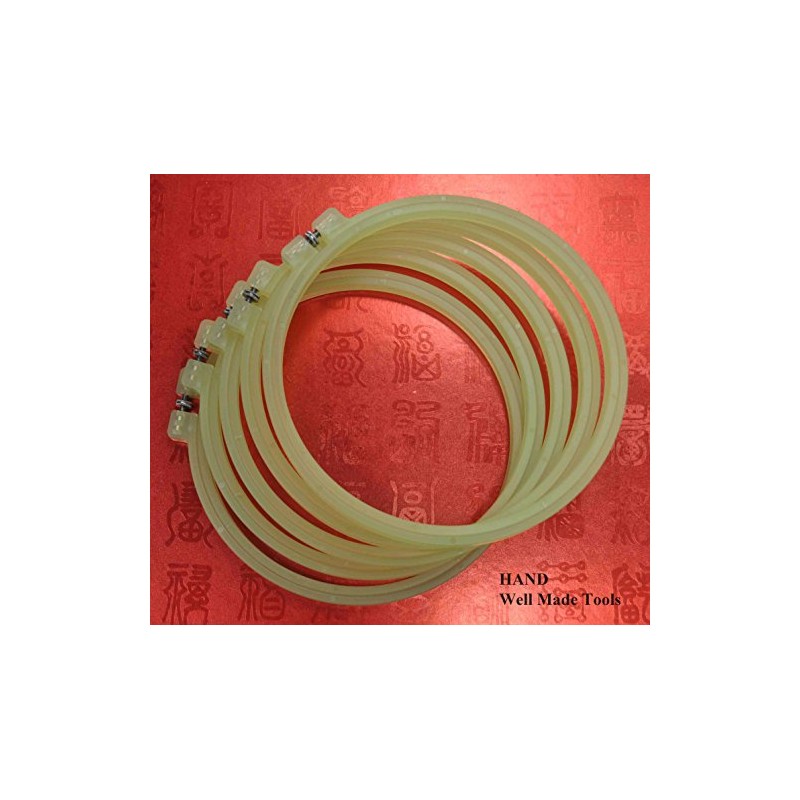 HAND Plastic Deluxe Super Grip Cross Stitch Embroidery Hoop (6”