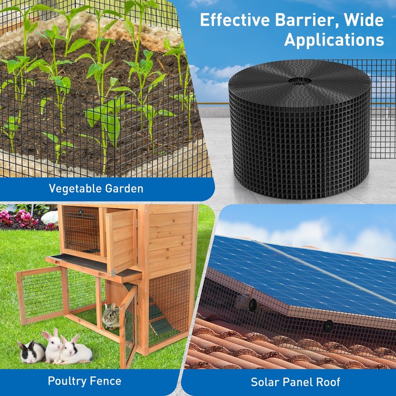 ZeroPone 8inch x 100ft Solar Panel Bird Guard, Critter Guard