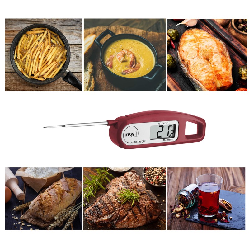 TFA 30.1047.05 Thermo Jack Digital Probe Thermometer - Blackberry