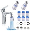 RHQFDM 2 Pieces Water Filter Faucet 360°Rotatable Faucet Filter with