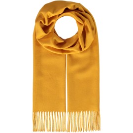 Giorgio Rimaldi Scarf 30 x 180 cm - Softer than Cashmere - Scarf Plain for Men and Women - Perfect for Autumn and Winter, gold, Unit size