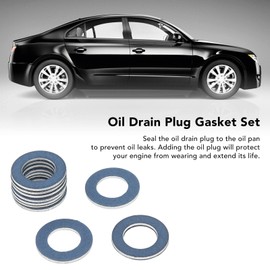 Oil Drain Plug Washer, 10 Pieces 90430‑12031 Aluminum Gasket Set for Oil Drain Plug High Performance