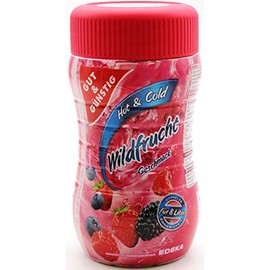 Gut & Günstig Hot & Cold Instant Tea Drink Granules Wild Fruit Pack of 6 (6 x 400 g)