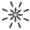 LABLT 100 pcs Car 8mm Dia Hole Plastic Rivets Fastener