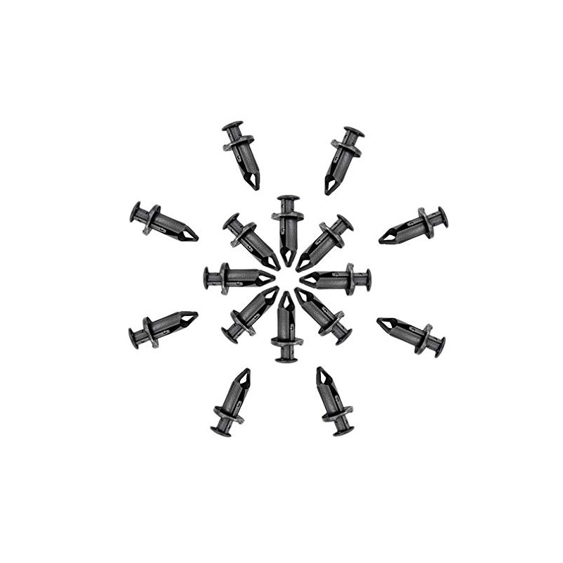 LABLT 100 pcs Car 8mm Dia Hole Plastic Rivets Fastener
