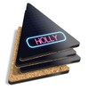 4 x Triangle Coasters - Neon Sign Design Holly Name