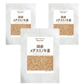 Japanese Meguri Wood Tea, 0.1 oz (3 g) x 30 Packets, Set of 3 Bags, Health Tea Specialty Factory Tea Bags