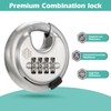 HOX Boron Shackle Combination Disc Lock, 70mm Stainless Steel Body,