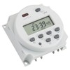 Baomain Time Switch Relay,Digital LCD Programmable Timer,12V DC/AC Input,200-250V 16A