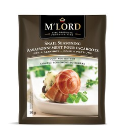 M'Lord Snail Seasoning, Escargot Seasoning Mix, Delicious Spice Blend, Easy Preparation, 24 Sachets, 240g