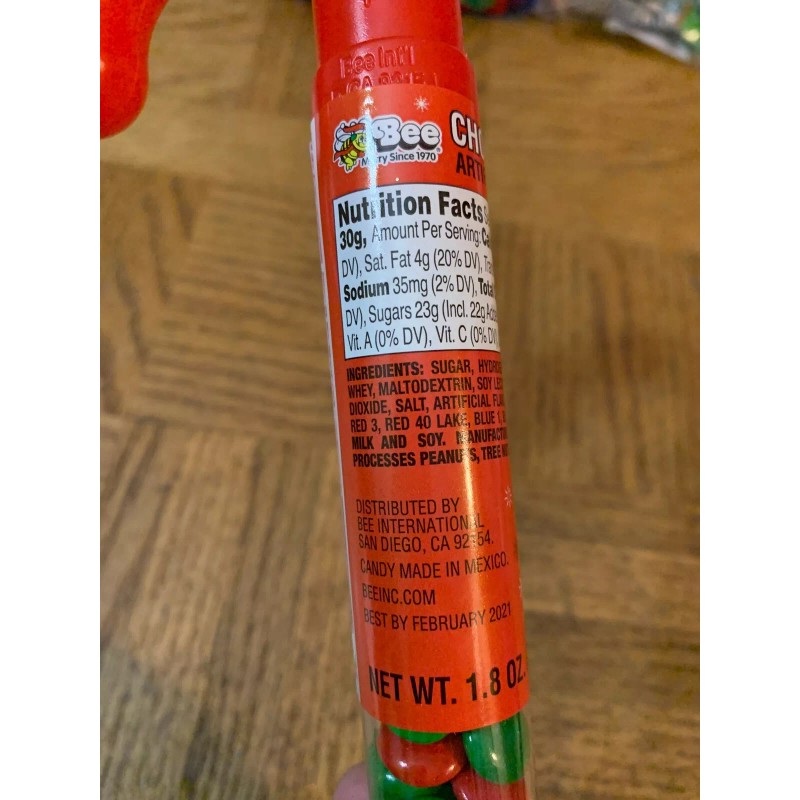 Unbranded Christmas Candy Cane Filled With Chocolate Lentils-BRAND NEW-SHIPS SAME