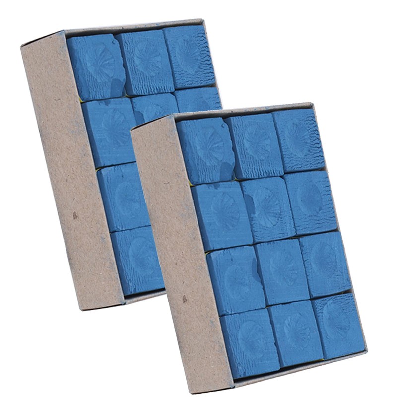 QANYEGN 24pcs NoSlip Cues Tip Chalk, Pool Chalk Cubes, Cues