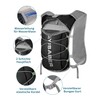 mokzer Running Waist Pack M W Lightweight, Reflective, Breathable Running