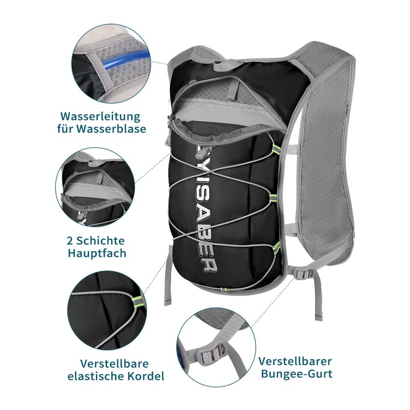 mokzer Running Waist Pack M W Lightweight, Reflective, Breathable Running