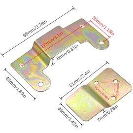 1 Set of Wall Fan Mounting Brackets, Heavy Duty Wall Fan Fixing Brackets, Metal Wall Fan Brackets with Fastening Self-Tapping Screws for Most Wall Fans