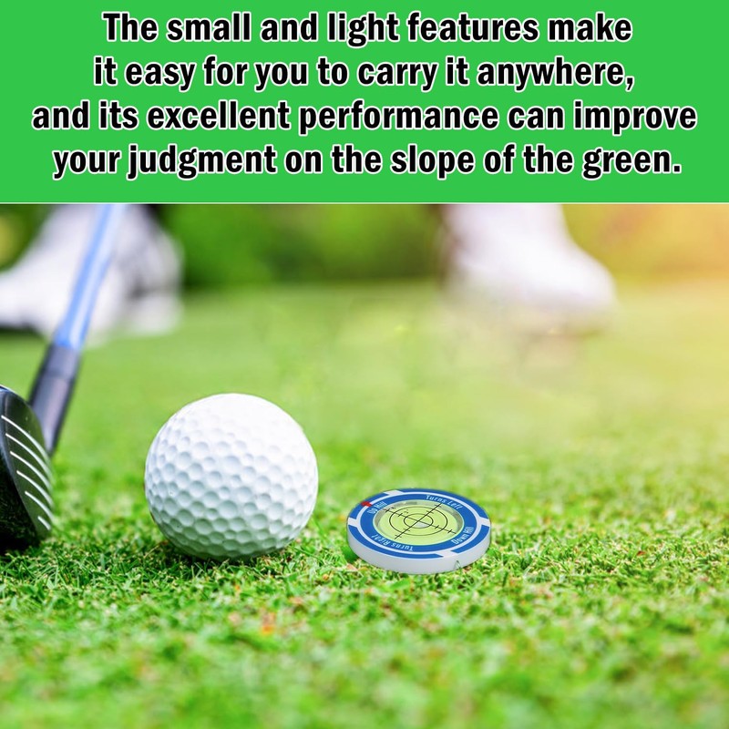 NQEUEPN Golf Slope Reader with Golf Ball Marker Hat Clip,