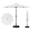 Greesum Outdoor Patio Umbrella with Base, Table Umbrella with 8