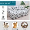 KRFOONN 4 Piece Printed Sofa Couch Cover for 3 Cushion