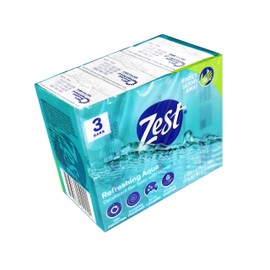 Zest Aqua Deodorant Bar Soap 3 ct (Pack of 12)