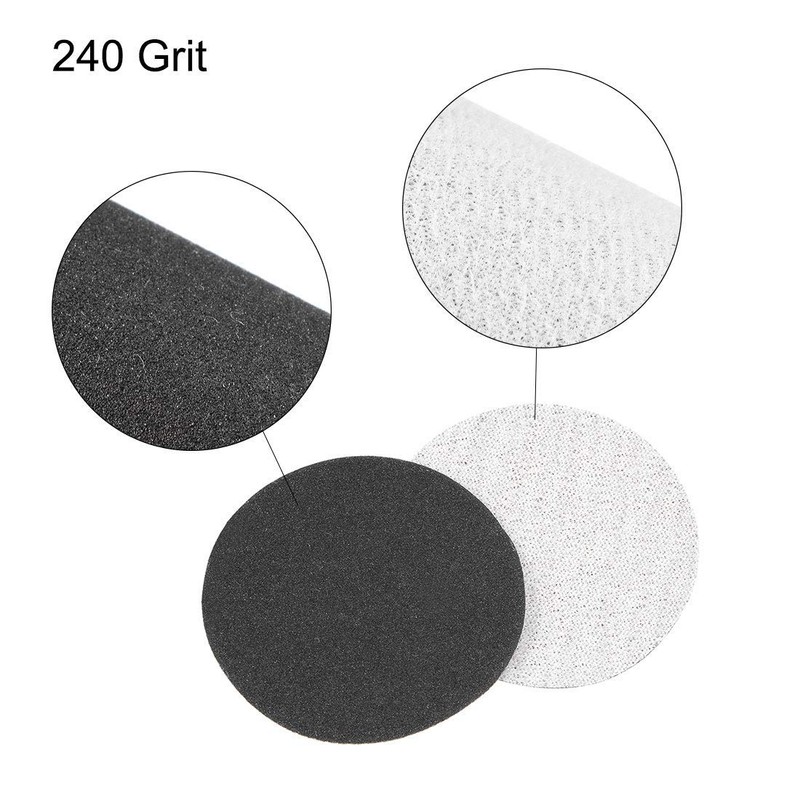 TOP-VIGOR 50Pcs 50mm Wet and Dry Sanding Discs, 240 Grit