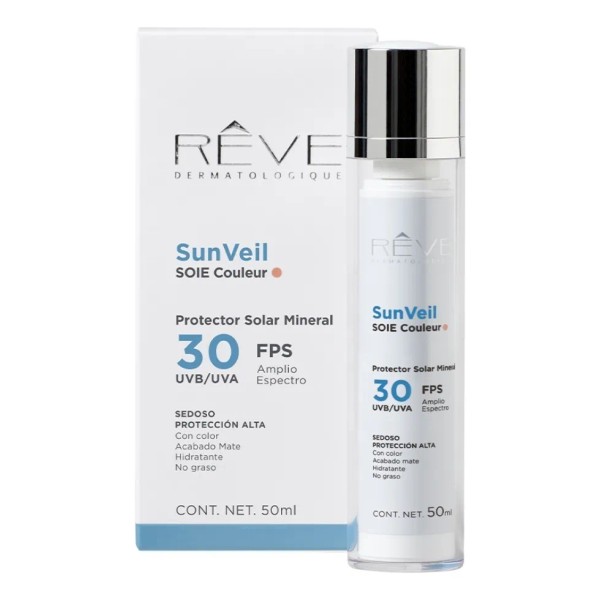 Reve Protector Solar Mineral Sunveil Soie Couleur 30fps 50ml