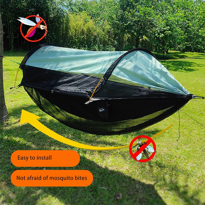 Lightweight & Portable Hammock Mosquito Net, Full Wrap Protection for