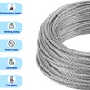 1/2” Stainless Steel Cable, 30ft 304 Stainless Steel Aircraft Cable