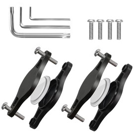 AirTag Bike Mount Holder Protective Case with Safety Anti-theft Screws, AirTag Bicycle Mount To Be Hidden Under Bottle Cages, Water Resistant, With complete disassembly tools (2 Pcs)