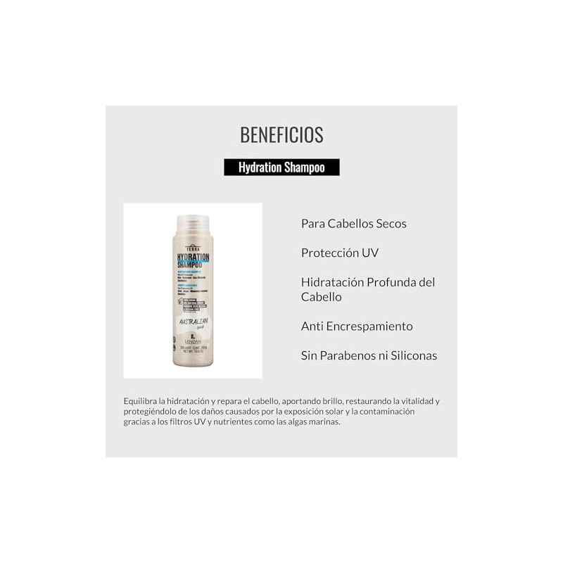 Lendan Terra Hydratation Shampoo 300ml Champu Hidratacion