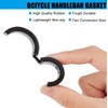 NICENEEDED 8 Pcs Black Bicycle Gasket Adapter, Handlebar Rubber Gaskets,
