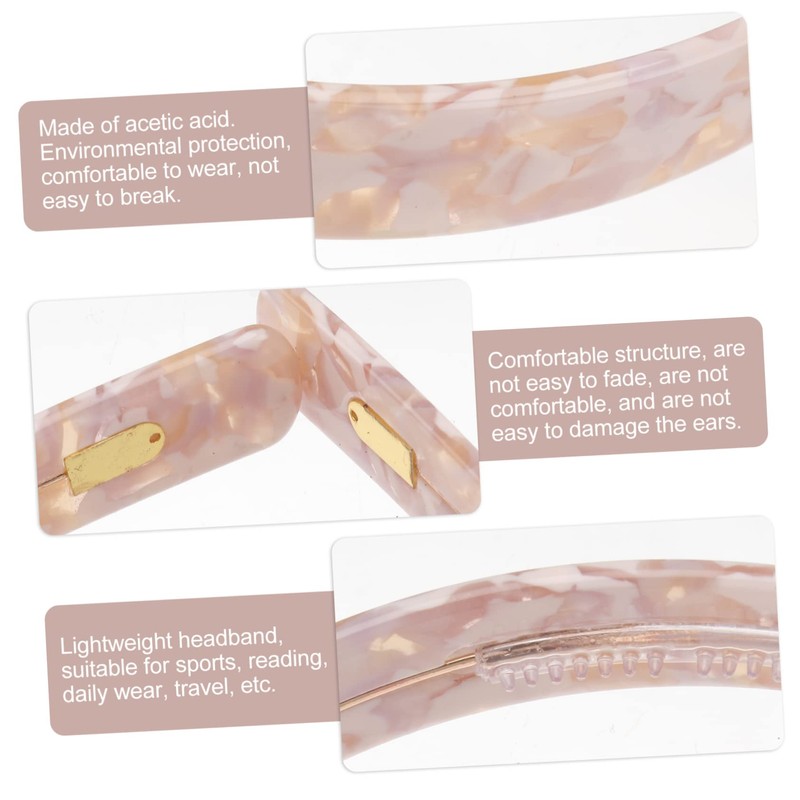 NOLITOY 1pc Non- Toothed Headband for Face Washing and Daily