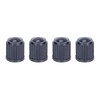 Marcraft Grey Standard Plastic Tyre Wheel Alloy Valve Caps Dust