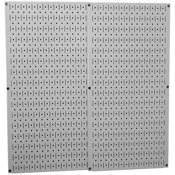 Wall Control 30-P-3232G Gray Metal Pegboard Pack