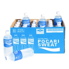 Pocari Sweat Electrolyte Drink, 24 Pack of 16.9 fl oz Bottles – Hydration, Replenishment & Recovery Beverage