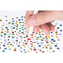 Zealer 1800pcs Crystals Colorful Nail Art Rhinestones Round Beads Top Grade Flatback Glass Charms Gems Stones for Nails Decoration Crafts Eye Makeup Clothes Shoes 300pcs Each (Mix SS3 6 10 12 16 20)