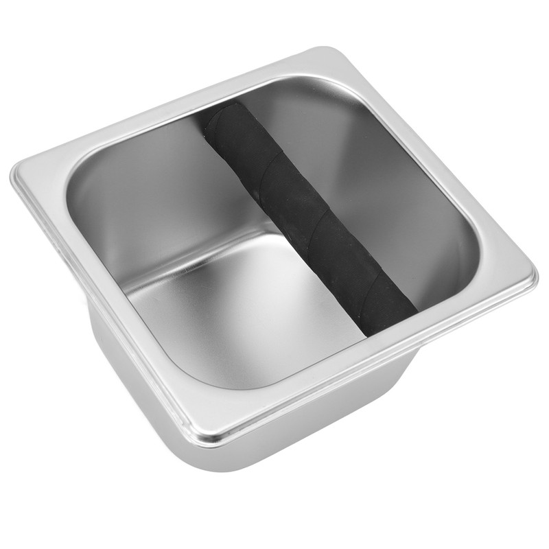 Stainless Steel Coffee Knock Box Coffee Grounds Container Box for