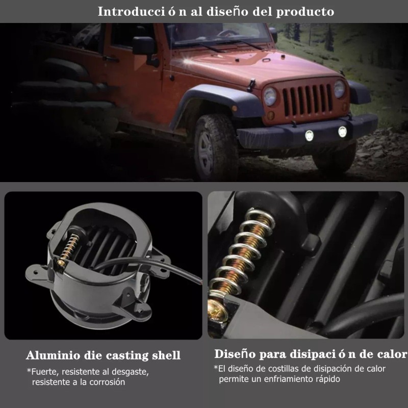 RTS 1 Par 4in Faros De Niebla Led Ojos Ángel
