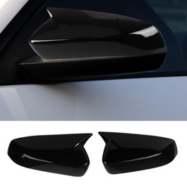 XITER Rear View Side Mirror Cover Side Mirror Cap for Ford Mustang 2010-2014 (Glossy Black)