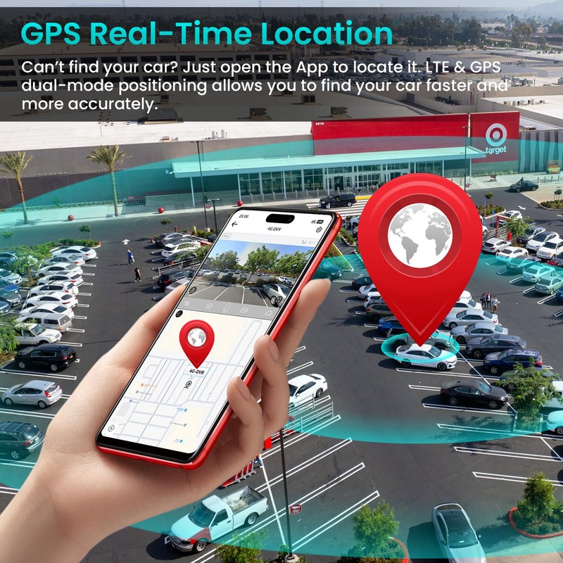 4G LTE Dash Cam Front and Inside| 24/7 Parking Monitoring