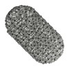 Bubbles Non-Slip Oval Bathtub Mat Clear Grey 28 L X