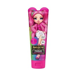 Rainbow High Stella Monroe Vegan 2-in-1 Shower Gel & Shampoo – Fresh Scent, 98% Natural Ingredients, Moisturising & Gentle Formula, Paraben-Free, Non-Irritating, Ideal for Adults & Kids Aged 3+, 240ml