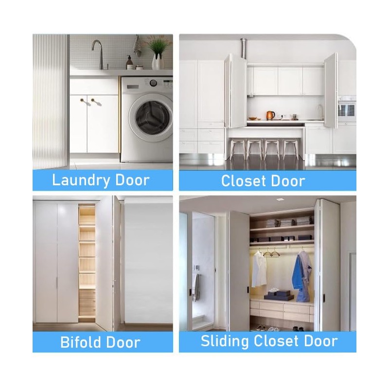 Bifold Door Hardware Repair Kit for One 2-Panel Set of