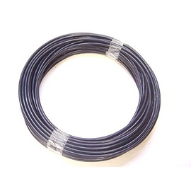 Seleq Black Vinyl Coated Galvanized Steel 7x7 Strand Core Wire Rope Cable 1/8"-3/16" OD - 100ft