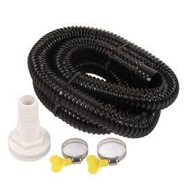 2 PCS Bilge Pump Hose Plumbing Kit Heavy Duty PVC Tubing Steady Flow Marine Boat Pump Installation for Boating,Boat/Yacht Parts