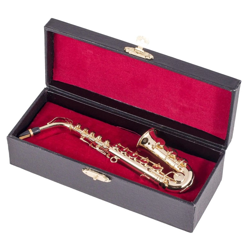 Broadway Gifts Co. Decorative Gold Saxophone Music Instrument Miniature Repli...