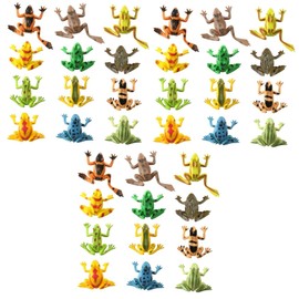 TOYANDONA 36 Pcs Frog Model Outdoor Kid Toys Realistic Frog Toy Frogs Model Amphibious Child